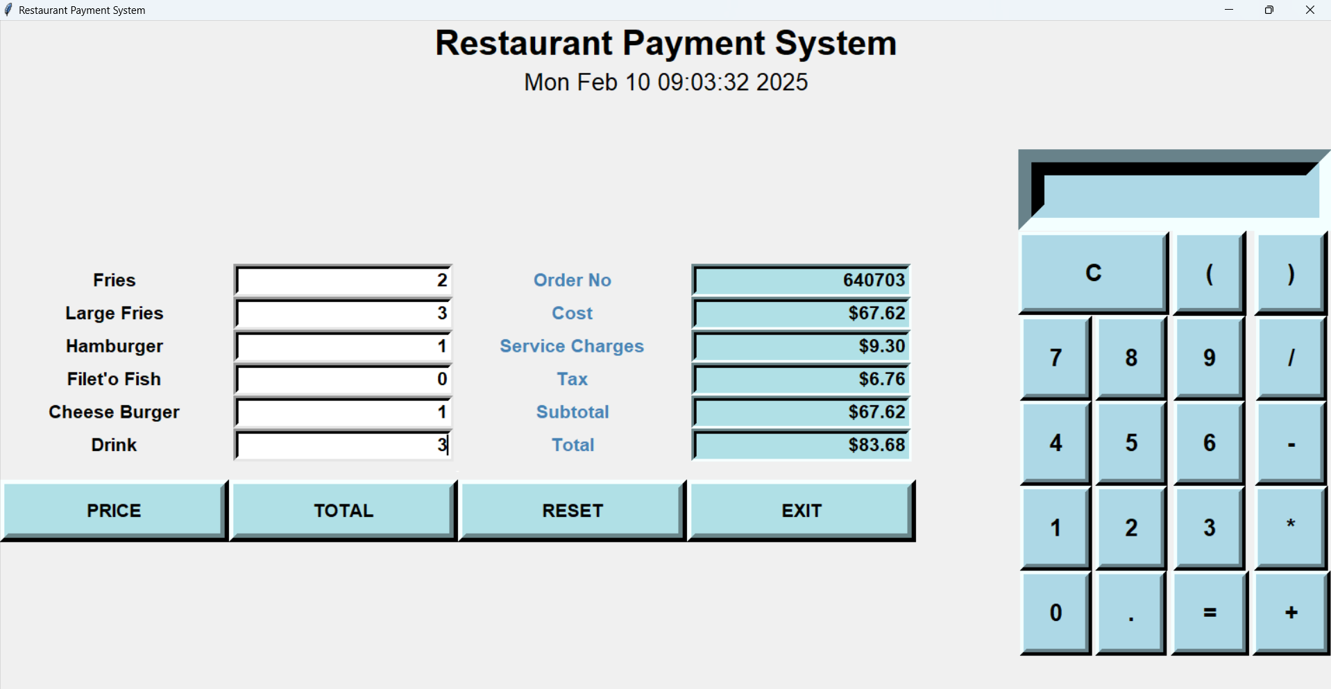 Systeme de Gestion de Payment Restaurant